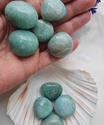 Amazonit Aaa Tamburlanmis Kutle Dogal Tas 2