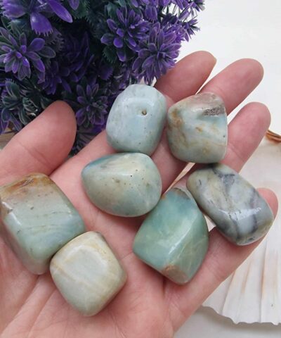 Amazonit Aab Tamburlanmis Kutle Dogal Tas