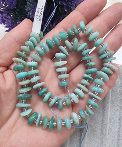 Amazonit Disk Dogal Tas