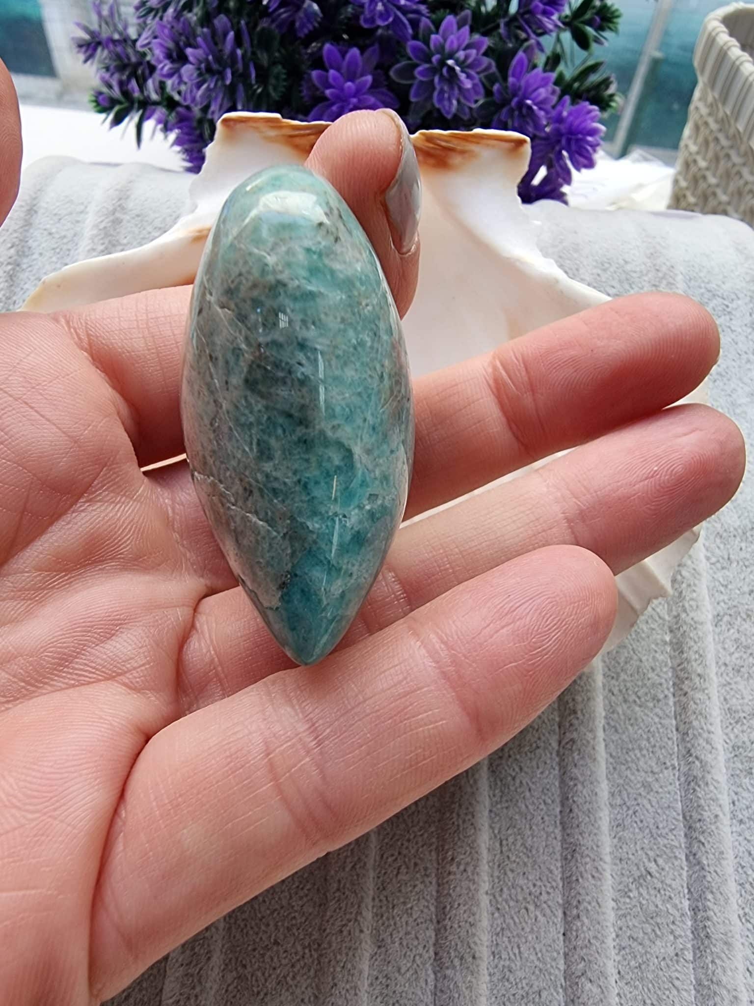 Amazonit Kalp Kayac Dogal Tas 2