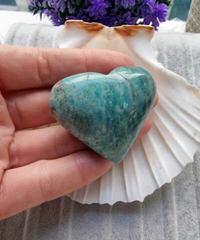 Amazonit Kalp Kayac Dogal Tas
