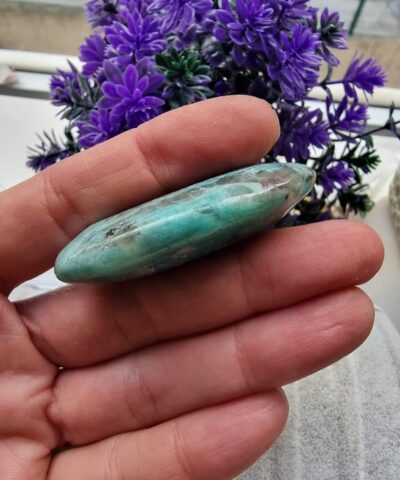 Amazonit Oval Kayac Dogal Tas