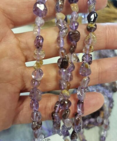 Ametrin Tasi Dogal Tas Dizi Amorf Sekilli