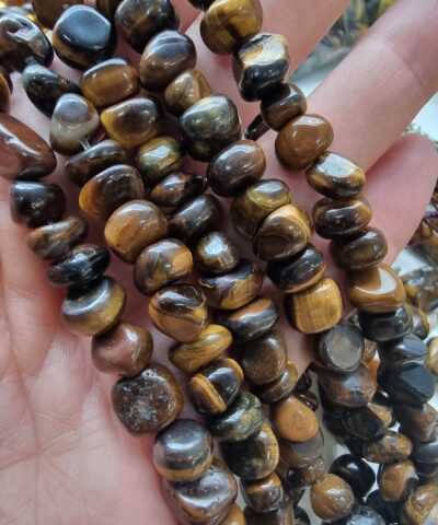 Amorf Sekilli Kaplan Gozu Tas Dizi 10 Mm