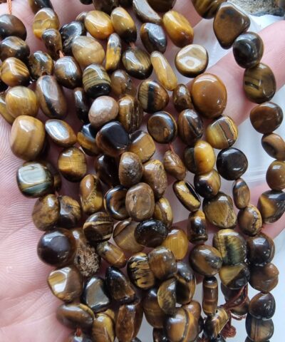 Amorf Sekilli Kaplan Gozu Tas Dizi 7 Mm