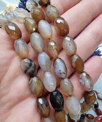 Arpa Faset Kesim Akik Dogal Tas Boncuk 502