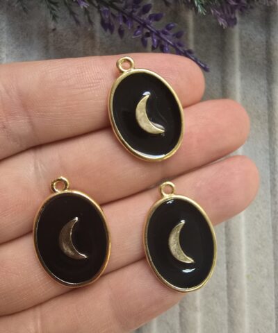 Ay Mineli Oval Kolye Ucu - 501