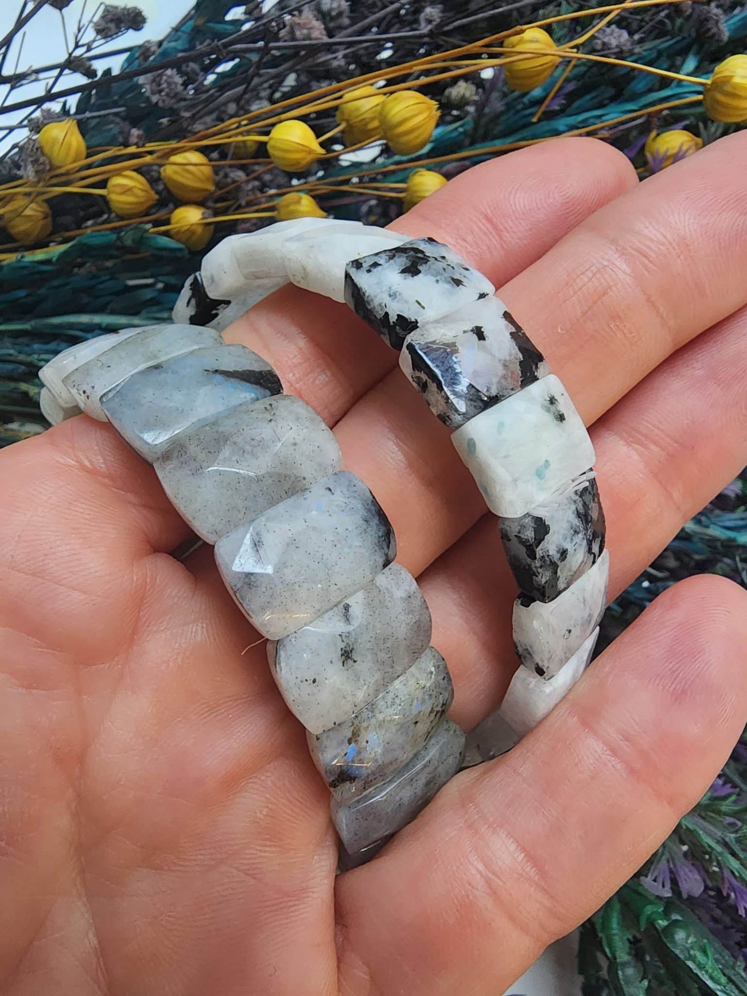 Ay Taşı Doğal Taş Bileklik