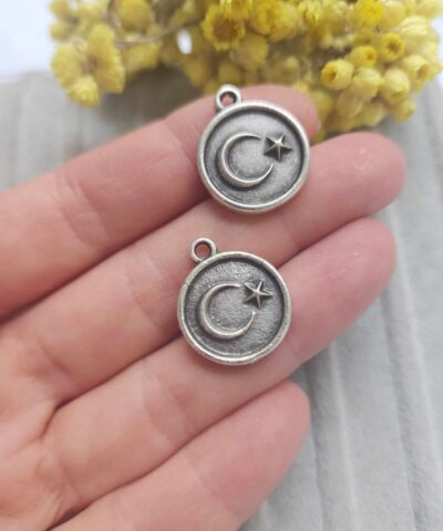 Ay Yildiz Dokum Kolye Ucu