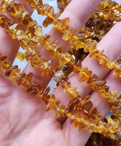 Bal Kehribar Renkli Ceyt Kirik Dogal Tas 3