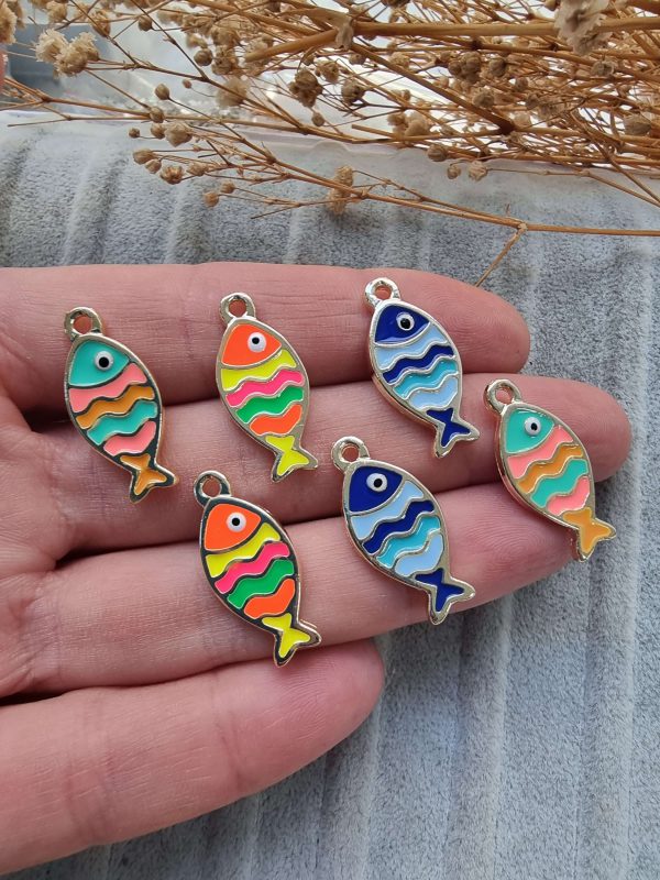 Balık Gökkuşağı Mineli Takı Sallantı