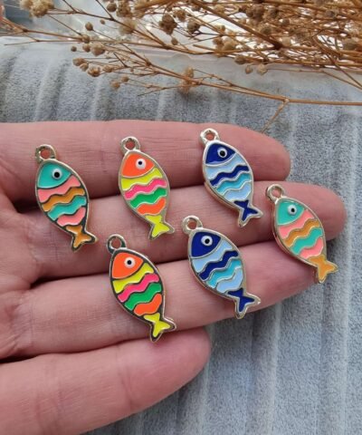 Balık Gökkuşağı Mineli Takı Sallantı
