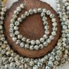 Benekli Jasper Dogal Tas 8mm