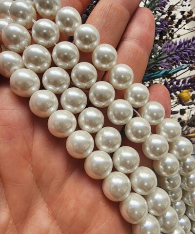 Beyaz Mayorka Yapay İnci Çeşitleri - 10 MM