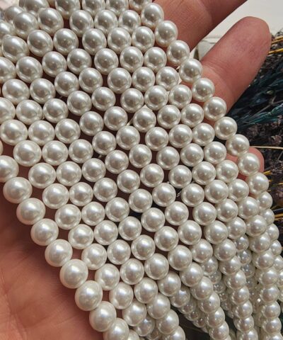 Beyaz Mayorka Yapay İnci Çeşitleri - 6 MM
