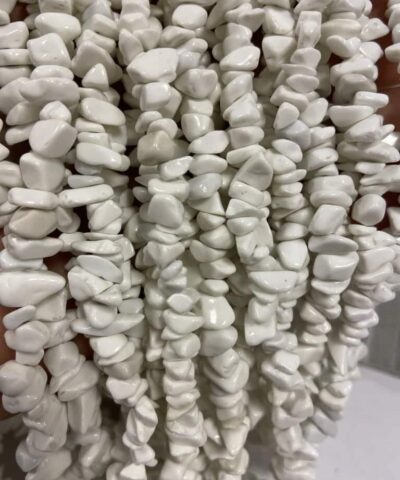 Beyaz Oniks Dizi Kirik Dogal Tas 3