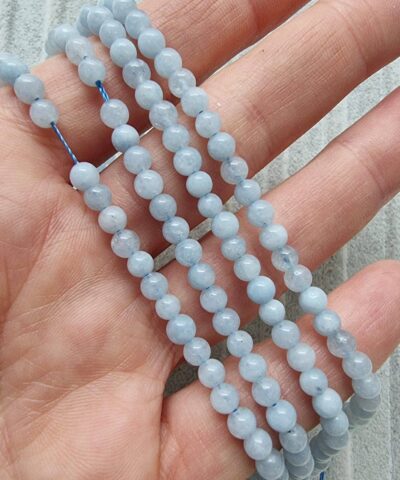 Brezilya Akuamarin Dizi Dogal Tas 4 Mm