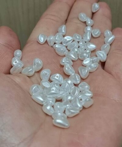 Bumerang Sekilsiz İnci Akrilik Beyaz
