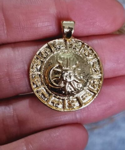 Burclar Altin Renk Kolye Ucu 3