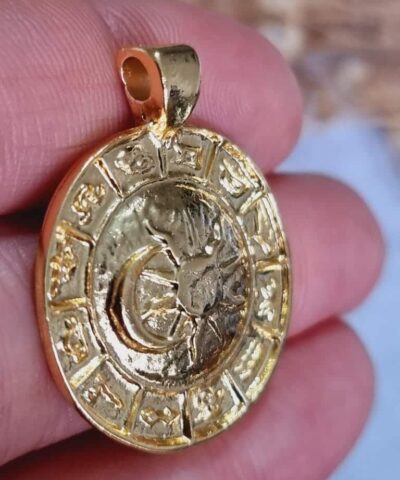 Burclar Altin Renk Kolye Ucu