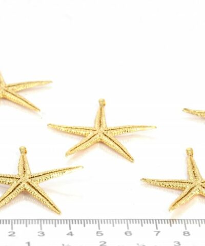 Buyuk Deniz Yildizi Altin Kaplama Kolye Ucu