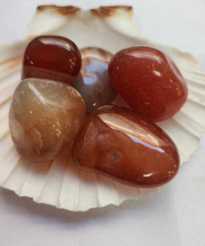 Büyük Kahve Akik Tambur Doğal Taş