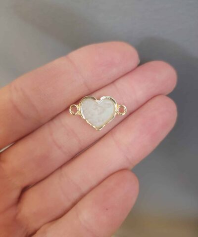 Buyuk Kalp Mineli Bileklik Malzemesi 501