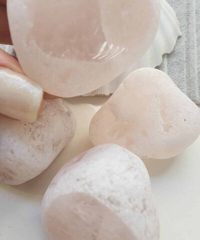 Buzlu Pembe Kutle Kuvars Dogal Tas 2