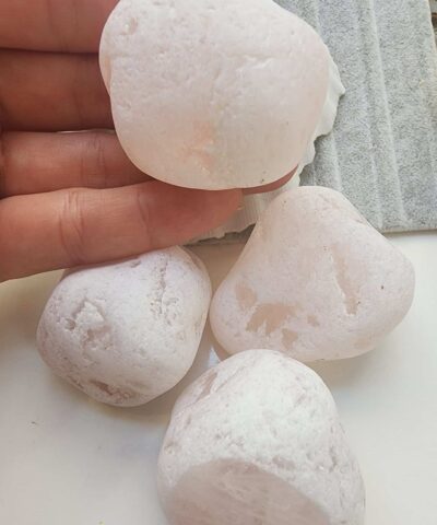 Buzlu Pembe Kutle Kuvars Dogal Tas 3