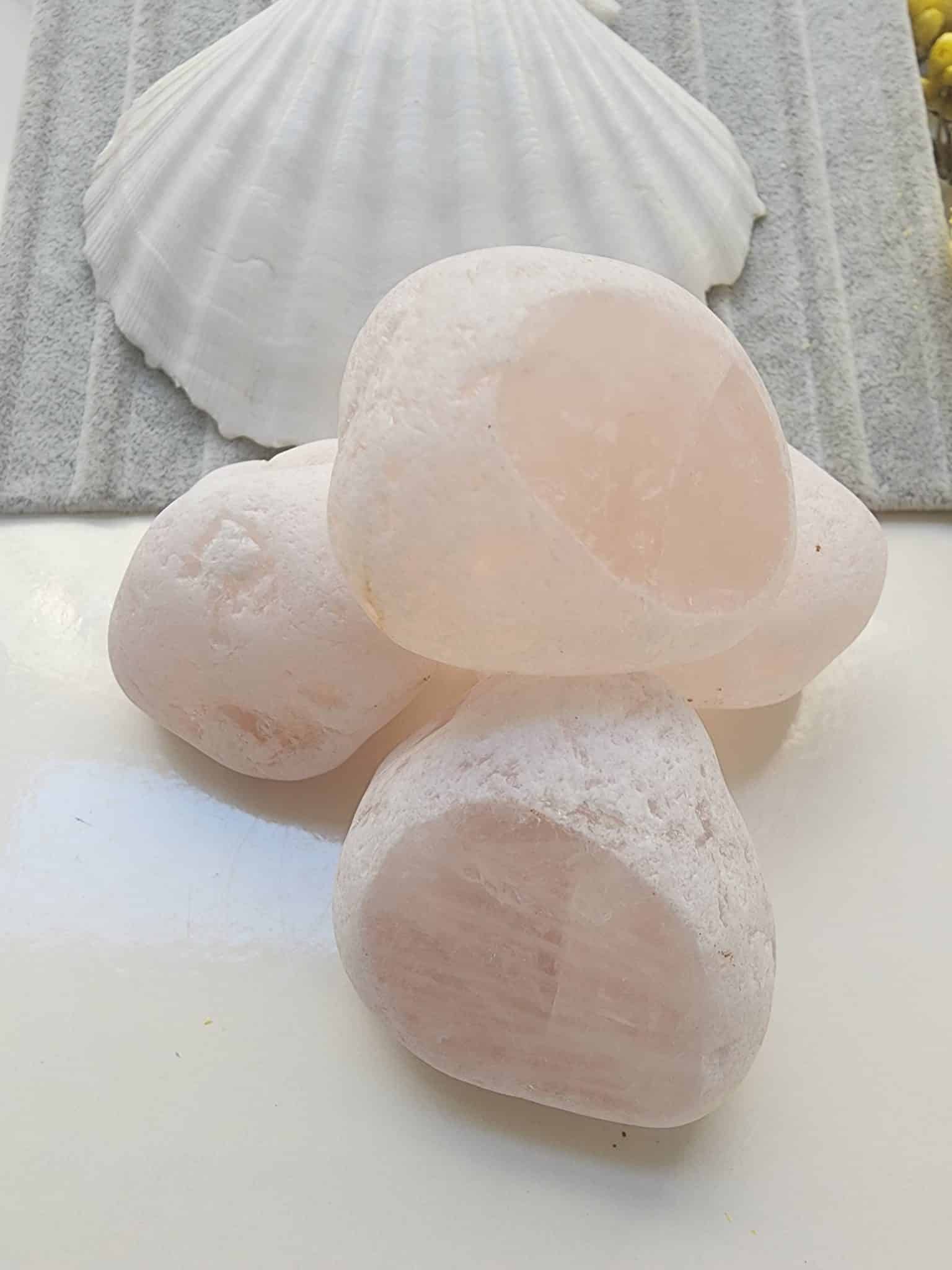 Buzlu Pembe Kutle Kuvars Dogal Tas 5