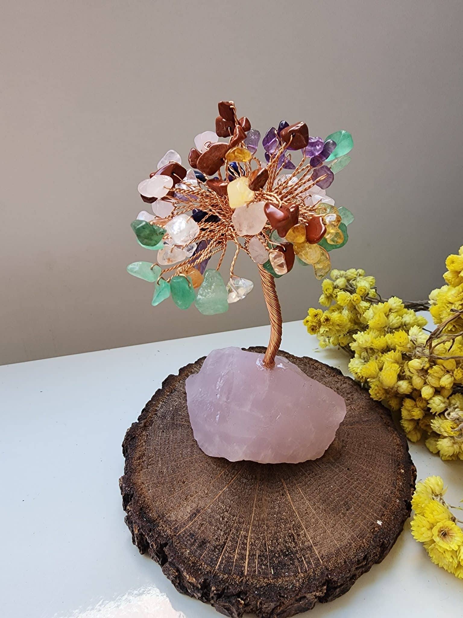 Cakra Agaci Kuvarsli Dogal Tas Aksesuar 3