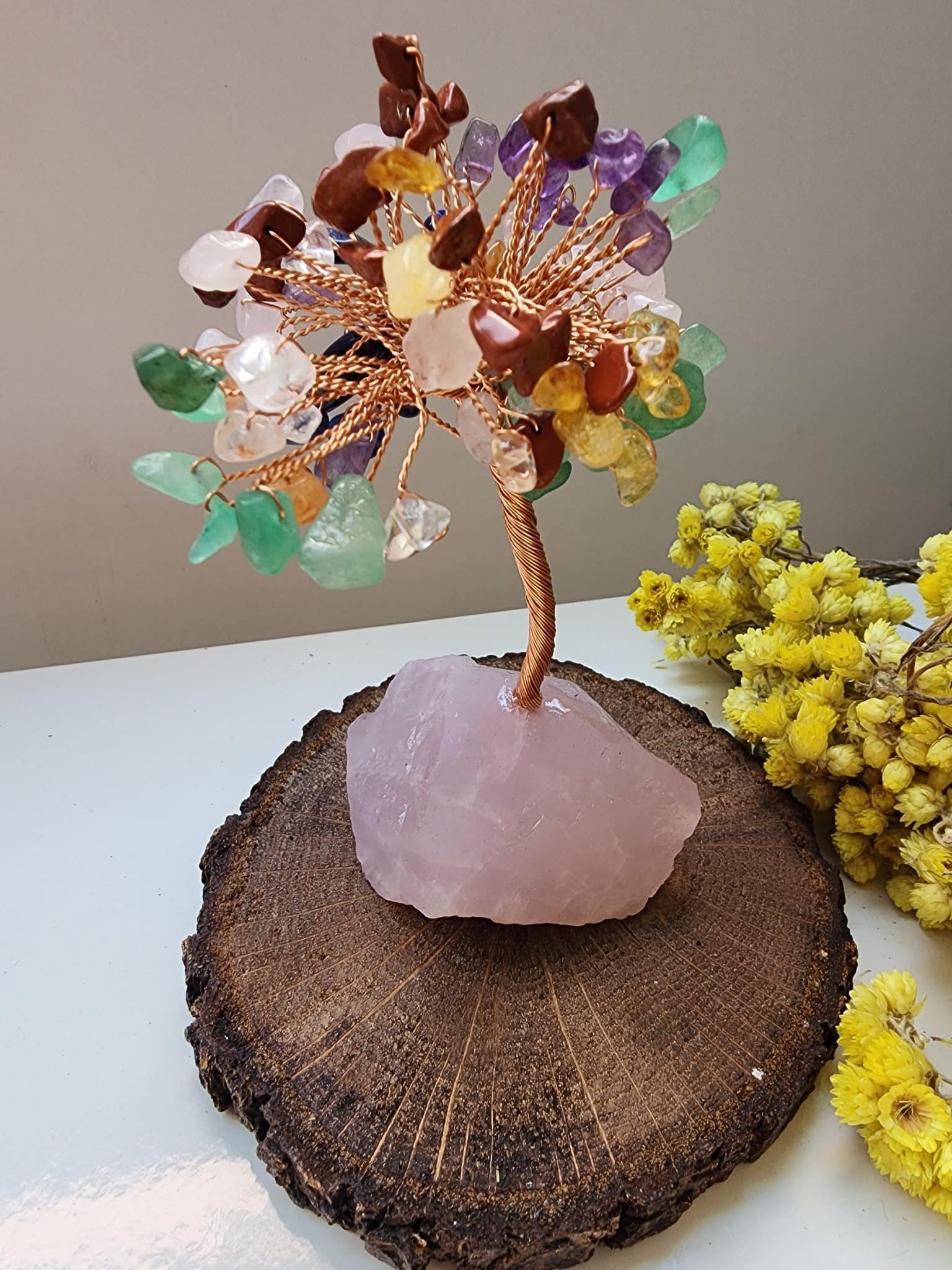 Cakra Agaci Kuvarsli Dogal Tas Aksesuar