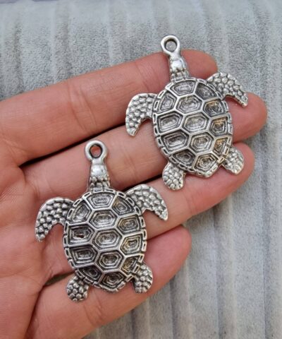 Caretta Kaplumbaga Dokum Kolye Ucu