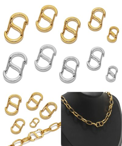 Çelik Yılan Şekilli Çift Açılır Bağlantı Klipsi