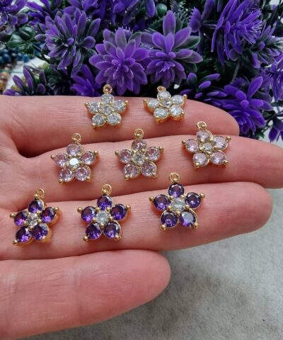 Cicek Zirkon Kolye Ucu 2