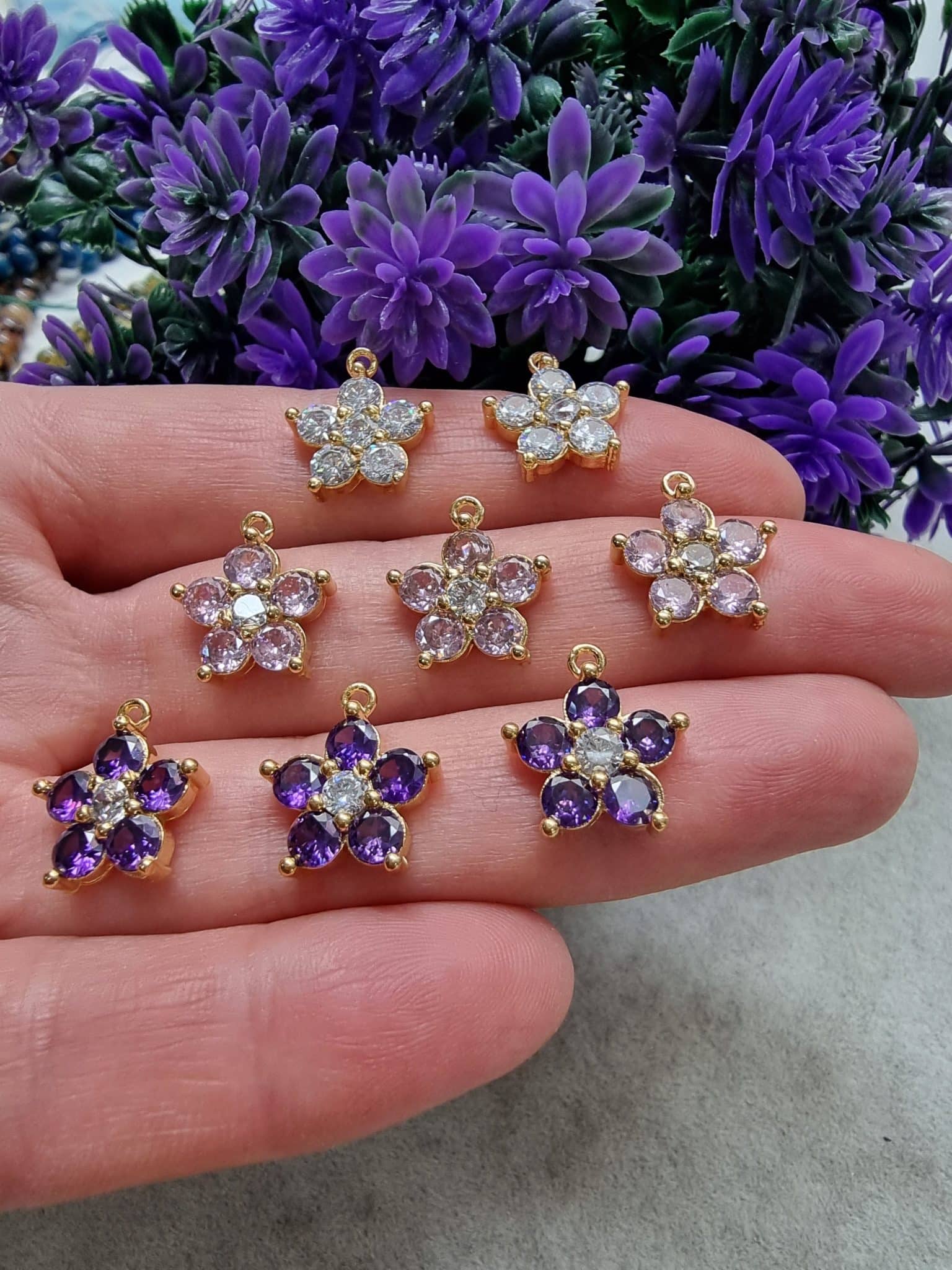 Cicek Zirkon Kolye Ucu 2