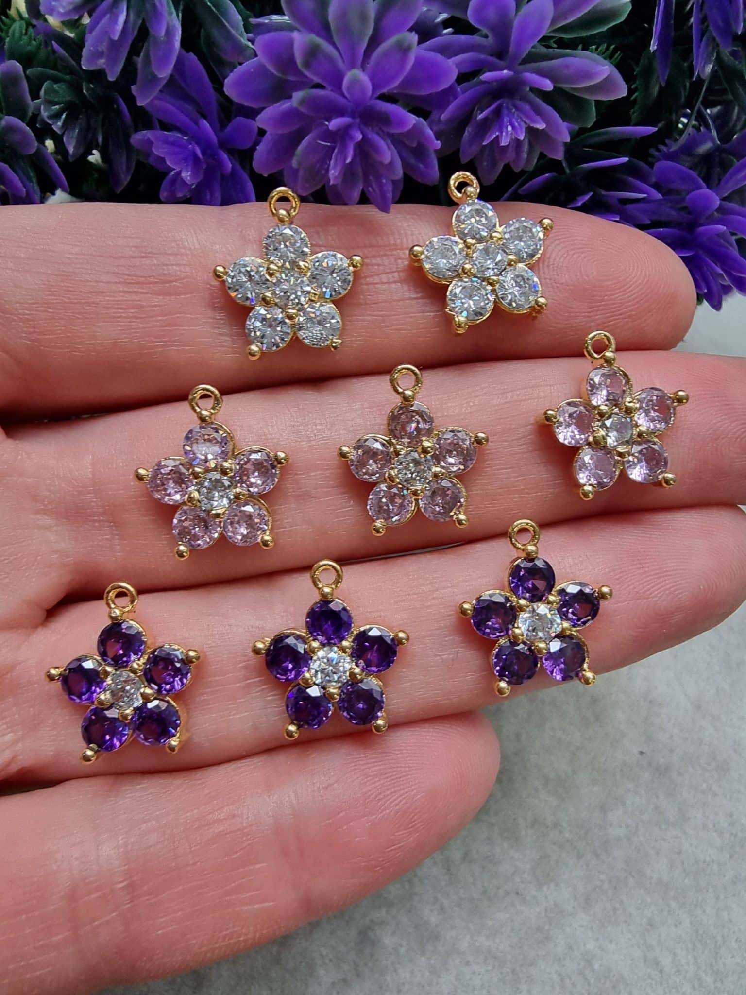 Cicek Zirkon Kolye Ucu 3