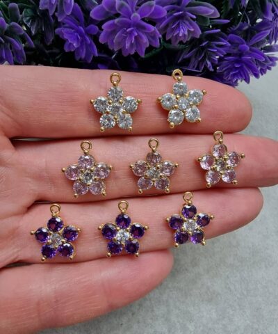 Cicek Zirkon Kolye Ucu