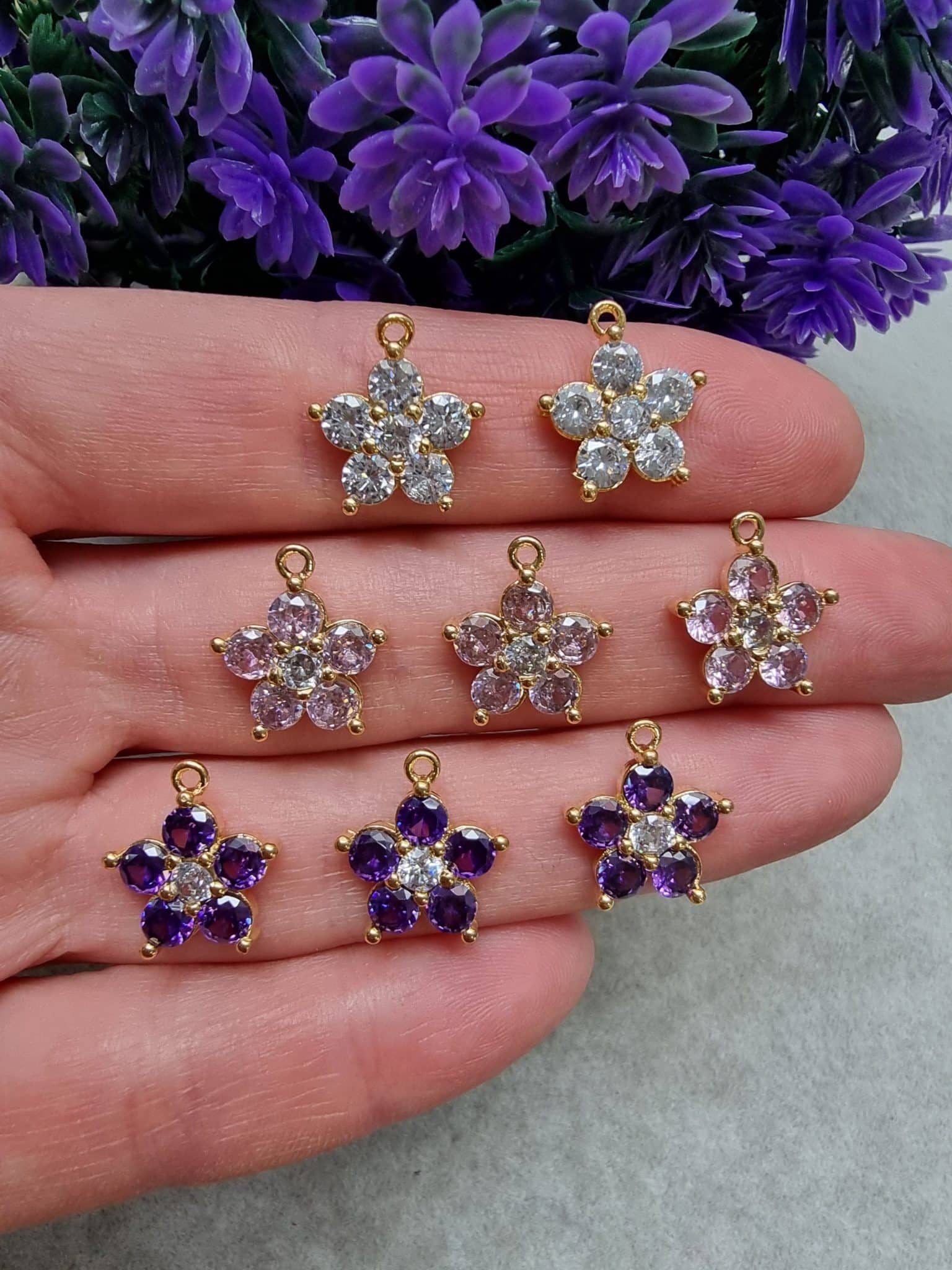 Cicek Zirkon Kolye Ucu