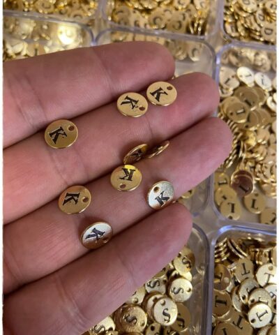 Cift Tarafli Metal Sallanti Harf Cesitleri Taki Malzemesi 5