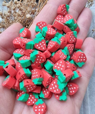Çilek Fimo Obje