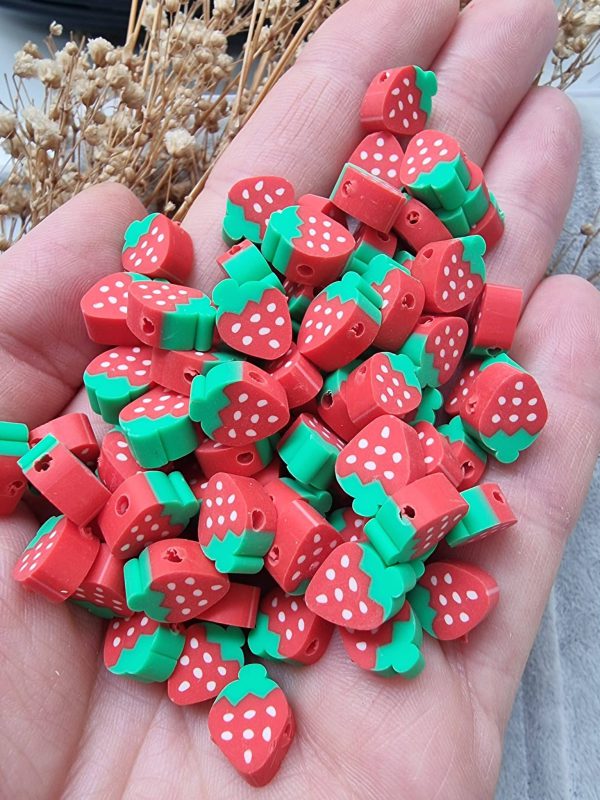 Çilek Fimo Obje