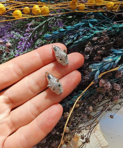 Çita Zirkon Taşlı Çelik Kolye Ucu - 502