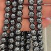 Cizgili Siyah Hematit Dogal Tas 8 Mm 4