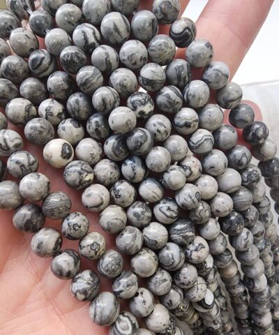 Col Gulu Dogal Jasper Tasi 6 Mm