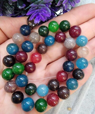 Damarli Faset Dogal Tas Boncuk Cesitleri 10 Mm 516