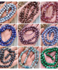 Damarlı Faset Doğal Taş Boncuk Çeşitleri 8 MM