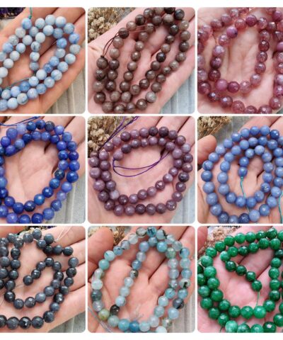 Damarli Faset Dogal Tas Boncuk Cesitleri 8 Mm 2
