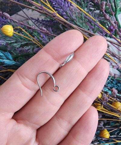 Damla Çelik Küpe Kancası - 502