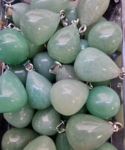 Damla Dogal Tas Kolye Ucu Aventurin